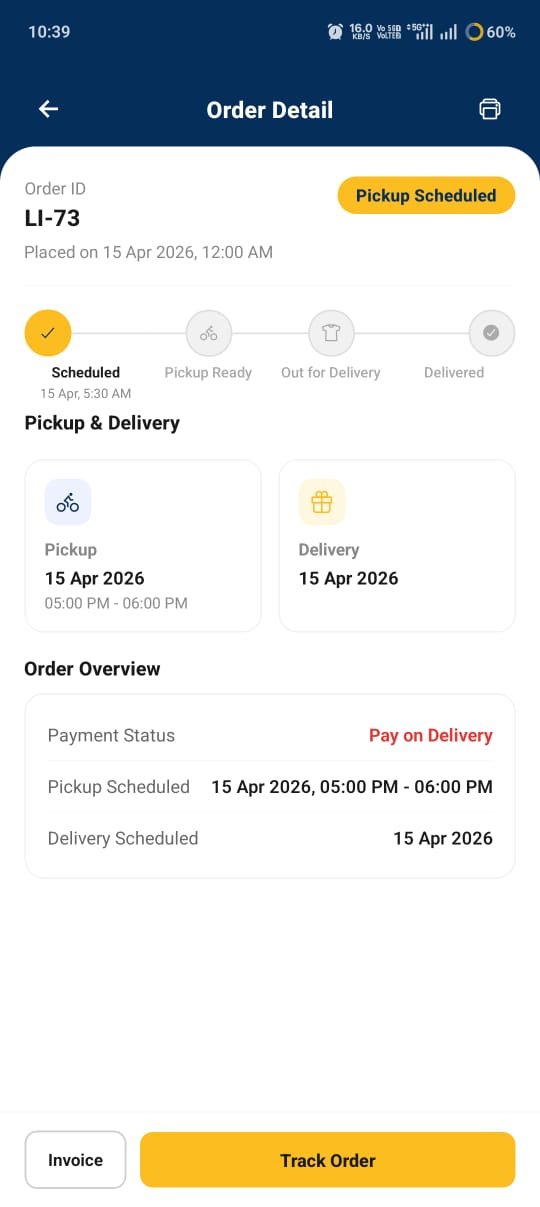 Live Order Tracking