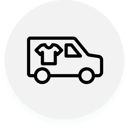 Laundrywala Circular Icon Frame Element | Premium Laundry & Dry-Clean Brand UI Design | Modern App and Website Icon for Laundry Service in India