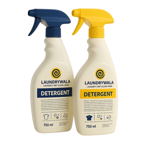 Laundrywala Premium Laundry Detergent Spray Bottles | Eco-Friendly Fabric Wash and Dry-Clean Formula | Professional Laundry & Fabric Care Products in India